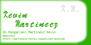 kevin martinecz business card